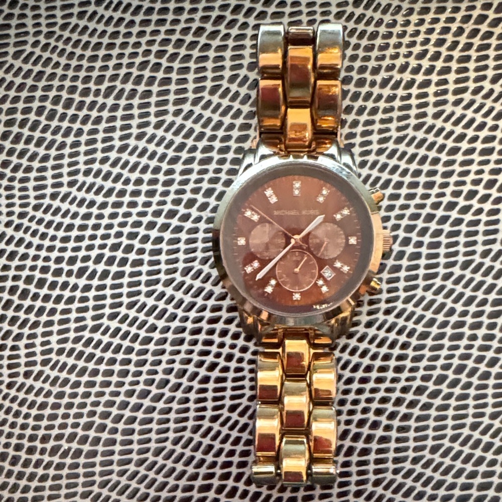 Michael Kors Two-Tone Gold and Silver Watch